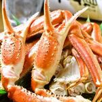 Charcoal-grilled snow crab