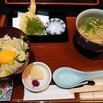 肥後橋ゆきや。 - 百合御膳1500円