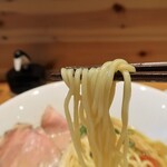 麺屋 貝原 - 中太ストレート麺