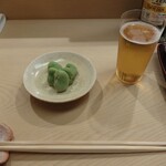 日本橋蛎殻町 すぎた - 空豆とノンアルビール