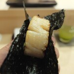 日本橋蛎殻町 すぎた - 帆立の磯辺焼き 【追加で】