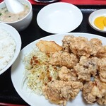 ハルピン - シナ天定食(鶏の中華風天ぷら)
