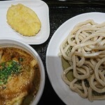 武蔵野うどん 澤村 - 肉汁うどん小盛り 長芋の天ぷら