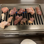 鶏の焼肉 ピリ辛鶏 - 