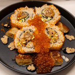 あじわい回転寿司 禅 - 2021.5 強烈メタボ巻（4,300円）フォアグラ、ウニ、イクラ、金粉入り