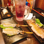 鶏の焼肉 ピリ辛鶏 - 