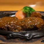 さわやか - 2021.5 げんこつハンバーグ（1,100円）オニオンソースかけて完成