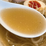 Mari iida - 【2021年05月】特製白煮干醤油らーめん＠1,300円、スープアップ。