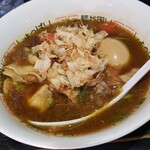 塩そば専門店 桑ばら - フルーツトマトと魚介出汁のカレーつけそば