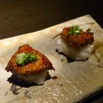 なだ万 汐留47 - 毎回別オーダー　フォアグラのお寿司！