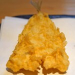 石臼挽き手打 蕎楽亭 - 鱚の天ぷら