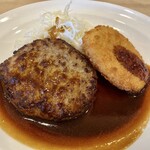 ガスト - (木)日替りランチ　ハンバーグデミグラスソース&コロッケ