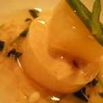 れすとらん 西島 - ホタテのムースと冬瓜のキノコソース