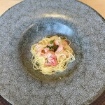 Miyajimazushi Maimon - 蟹と八朔の冷製パスタ