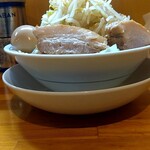 連 - ラーメン並、野菜コールの標高