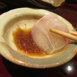 銀座 しのはら - 「イサキ」をちり酢で