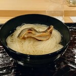勢麟 - 煮麺にこんがり焼いた鮎
