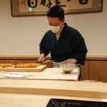 勢麟 - 鱧丼の焼いた鱧