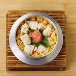 Chicken fillet pollack mayo Kamameshi (rice cooked in a pot)