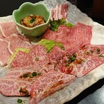 焼肉仕出し　もりかわ - 特選盛合せ