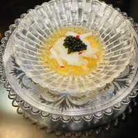 横浜うかい亭 - アオリイカのジュレがけキャビア添え