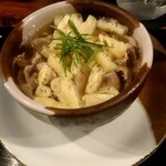 豚肉汁うどん べ - 豚肉汁うどん生タマゴ無料