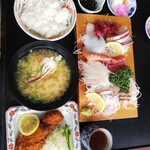 眺望亭 川忠 - 上刺身定食 2300円