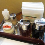 鼎泰豐 - ('12/10)卓上の香辛料