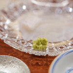 いしまる - "星鰈（ほしがれひ）"、六百七十匁（≒2:5kg）、山蓼（わさび）は御殿塲（ごてんば）"真妻種（まづま）"