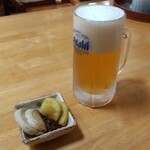 おかめ支店 - お通し＆びあ