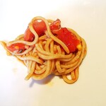 ウシマル - ＊パスタ。　銚子産フルーツトマト・天然の青山椒・自家菜園の新にんにく。