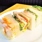 神戸屋レストラン - アフタヌーンティー　季節のサンドウィッチ