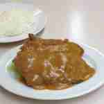 肉のますゐ - サービスとんかつはライス付き(^_-)