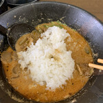 麺処 ごまや - 半ライス投入