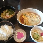 だいきうどん - かつとじ定食ミニうどん冷でd(^-^)