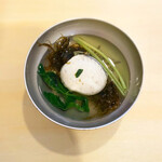 よし奈 - さわらのしんじょ　中にトマトのソースが( ⸝⸝⸝⁼̴́◡⁼̴̀⸝⸝⸝)