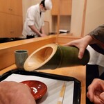 馬車道 大かわ - 竹の酒器