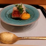 馬車道 大かわ - 賀茂ナスと金目鯛