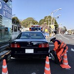 いりむら - 富士そば しのばず店前で故障