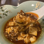 中国料理 丹甫 - 肉感強めですがめちゃくちゃうまい麻婆豆腐