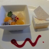 那須テラス - デザート ブランマンジェとチーズケーキ