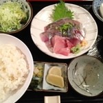 梓川 - あじ刺身定食