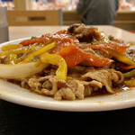 松屋 - 青椒肉絲W定食(ライス大盛り)@1,090円(税込)
