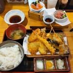 てんぷら広場 食道 - 食道定食980円