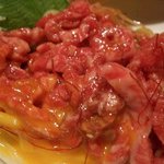 きらく亭 - ユッケ刺し