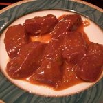 きらく亭 - レバー（ランチ）