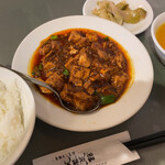 芙蓉菜館 - 芙蓉菜館(葉ニンニク入りマーボ豆腐)