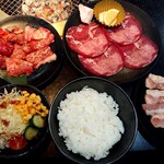 あみやき亭 - あみやき亭プレミアムランチ(1780円＋税)  ドリンクバーと、デザートも付きます。