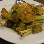 ２０１２　10月　上海蟹としょうがとネギ炒め