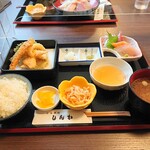 お食事処 しんわ - 2021年5月　天ぷら定食（990円）